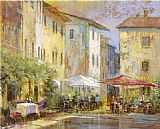Michael Longo Courtyard Cafe painting